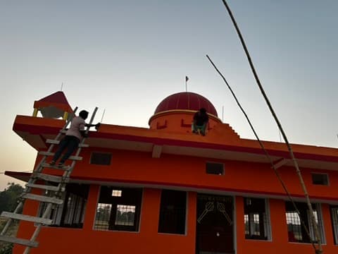 Mandir Under Construction (Before)