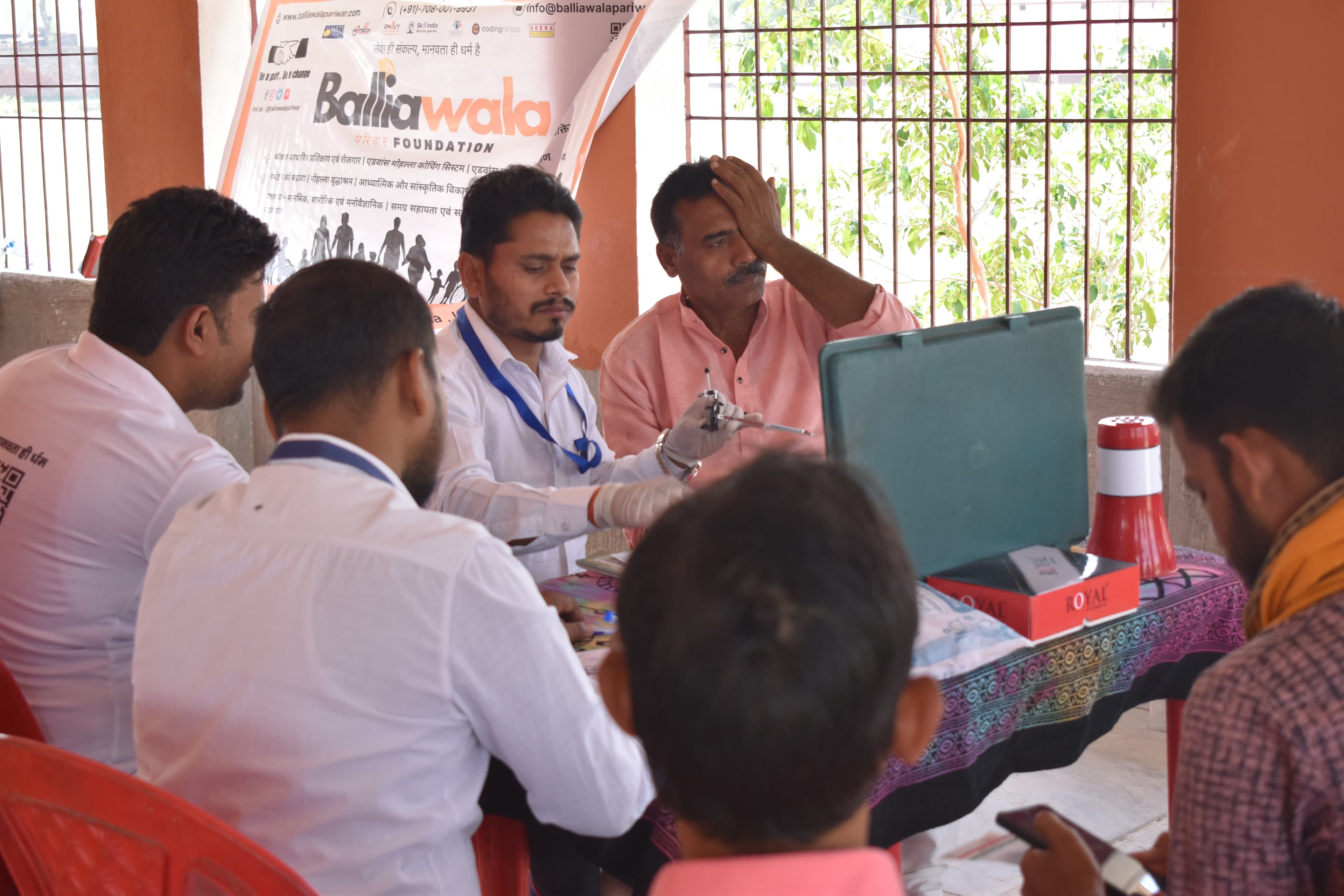 Local youths queueing up for diagnostic checkups