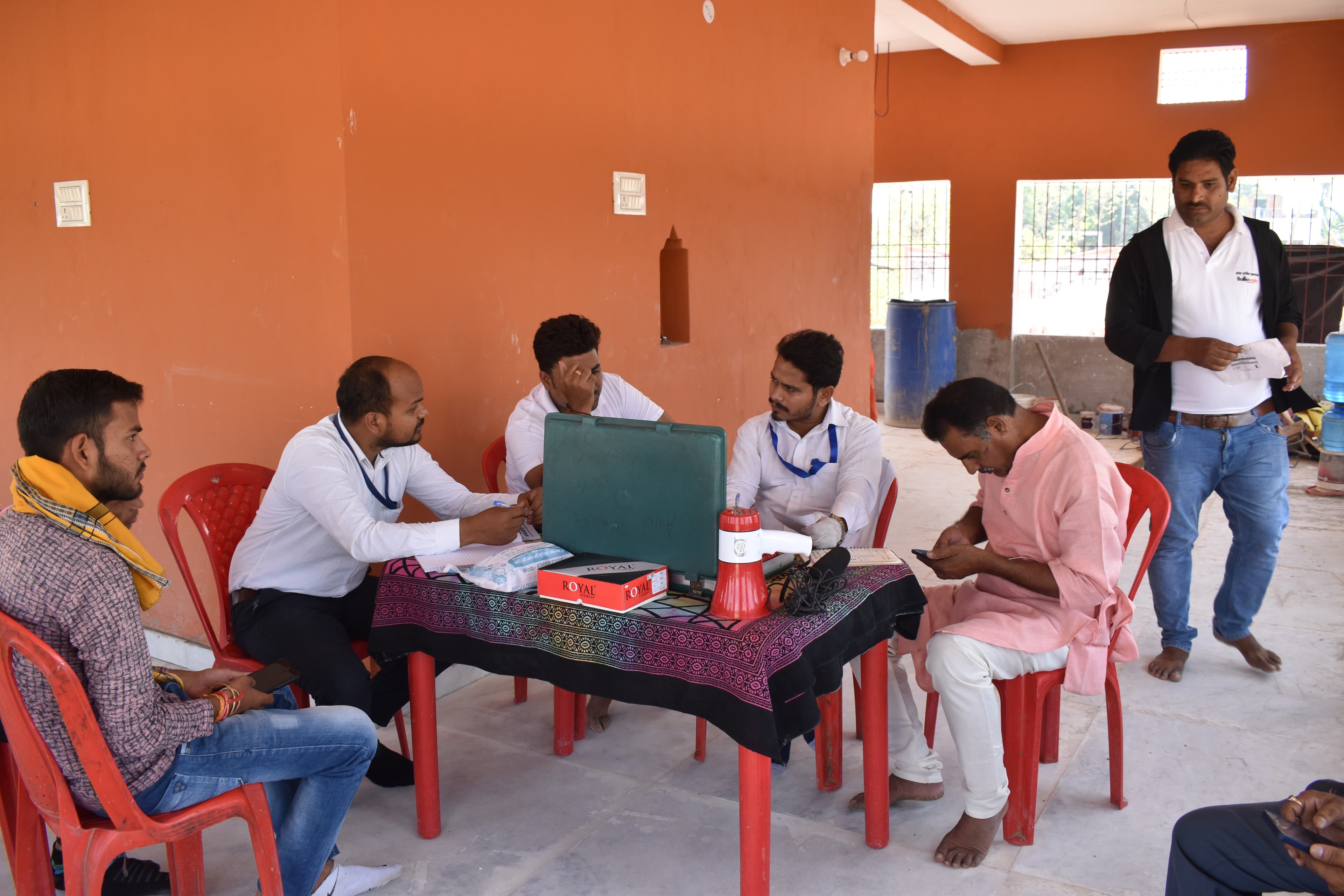 Blood pressure and vital checks section