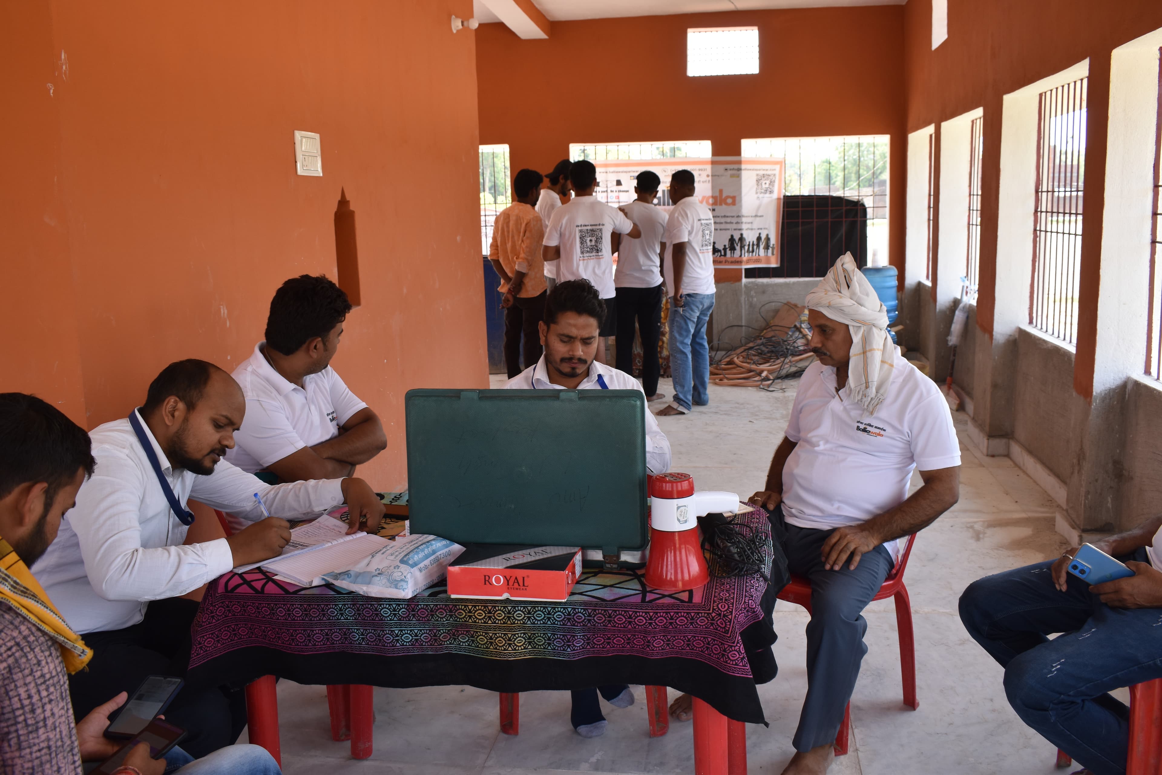 BPF volunteers coordinating patient seating grids
