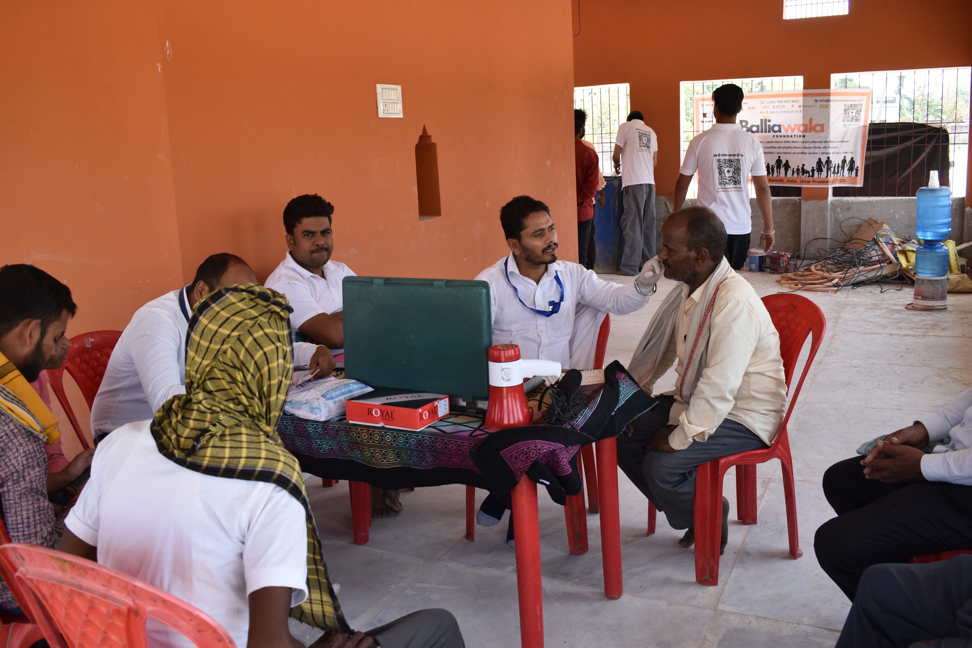 General health checkup station for village elders
